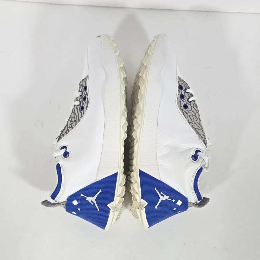 Jordan ADG 2 Golf Shoes Mens 7 White Royal Blue Elephant Print CT0531-101